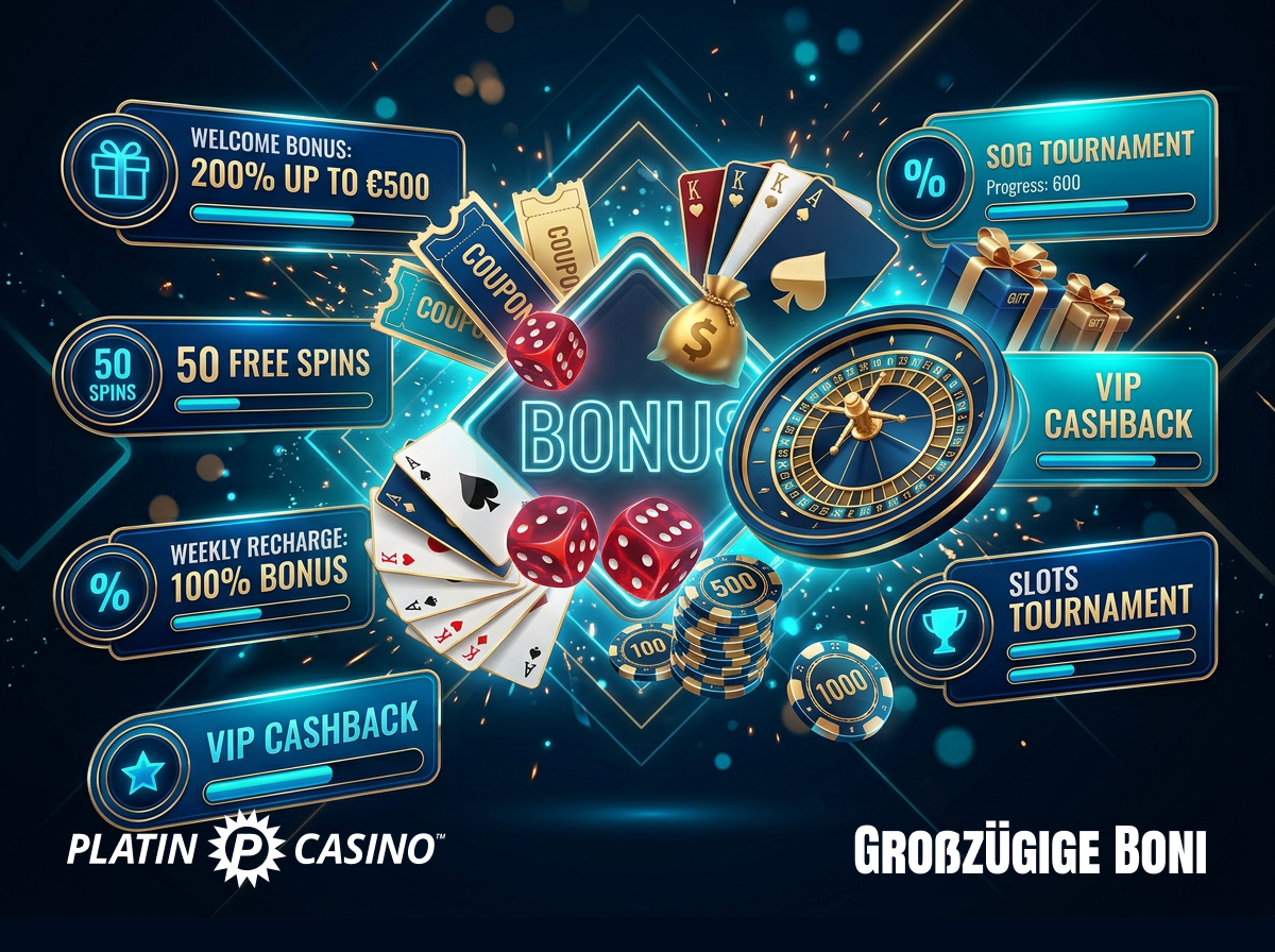 Erhalten Sie großzügige Boni im besten Online Casino platin Casino Deutschland