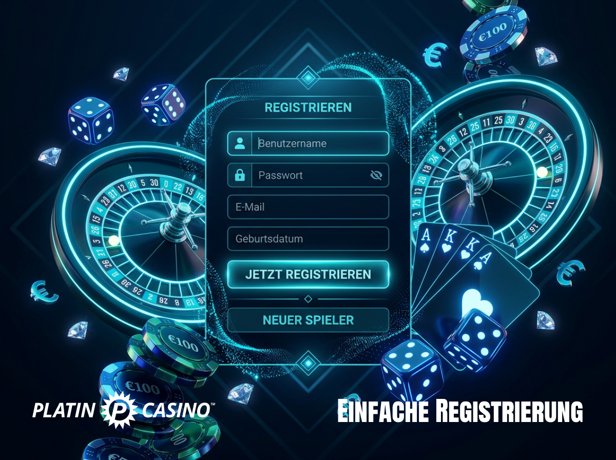 Melden Sie sich einfach bei den besten Online-Casinos von Platin Casino Deutschland an